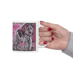 Picture of Airedale Terrier-Comic Pink Mug