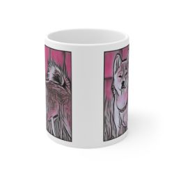 Picture of Akita Shiba Inu-Comic Pink Mug