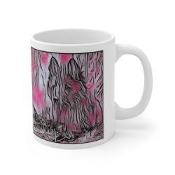 Picture of Belgian Sheepdog Belgian Shepherd-Comic Pink Mug