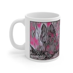 Picture of Belgian Sheepdog Belgian Shepherd-Comic Pink Mug