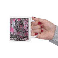 Picture of Belgian Sheepdog Belgian Shepherd-Comic Pink Mug