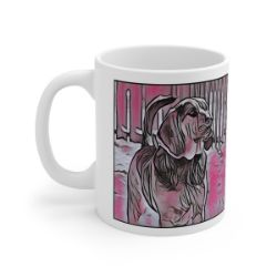 Picture of Bloodhound-Comic Pink Mug