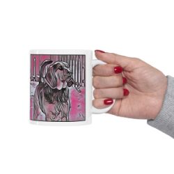 Picture of Bloodhound-Comic Pink Mug