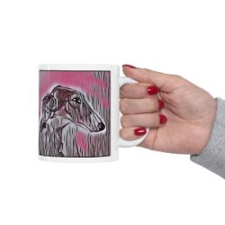 Picture of Borzoi-Comic Pink Mug