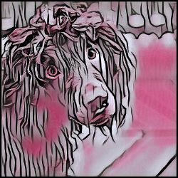 Picture of Boykin Spaniel-Comic Pink Mug