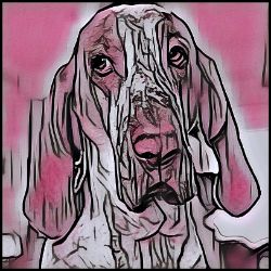 Picture of Bracco Italiano-Comic Pink Mug