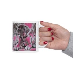 Picture of Bull Mastiff-Comic Pink Mug