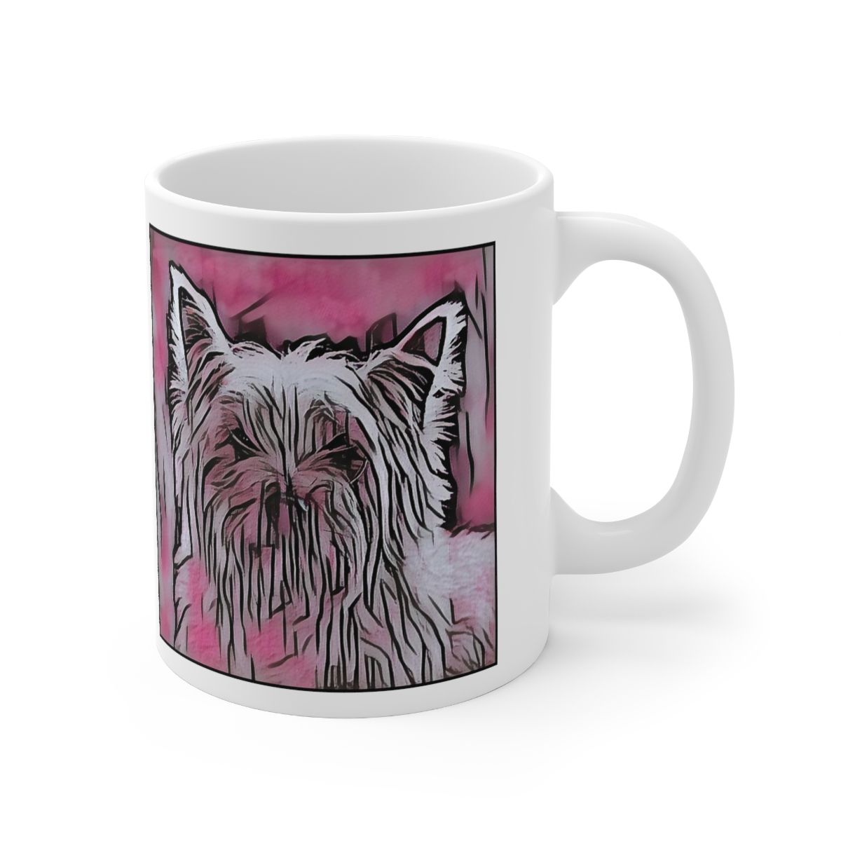 Picture of Cairn Terrier-Comic Pink Mug