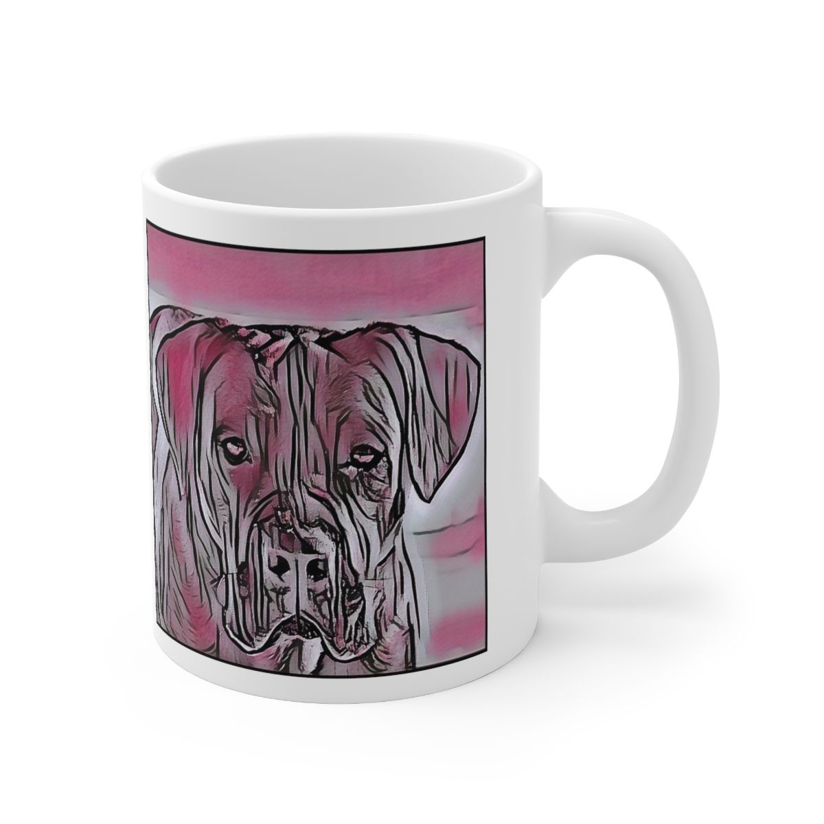 Picture of Cane Corso-Comic Pink Mug