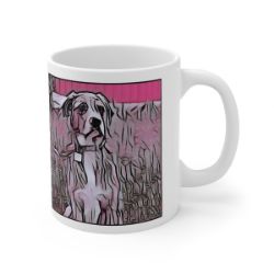 Picture of Catahoula Leopard Dog-Comic Pink Mug