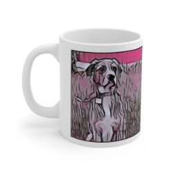 Picture of Catahoula Leopard Dog-Comic Pink Mug
