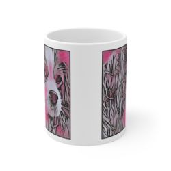 Picture of Cavalier King Charles Spaniel-Comic Pink Mug