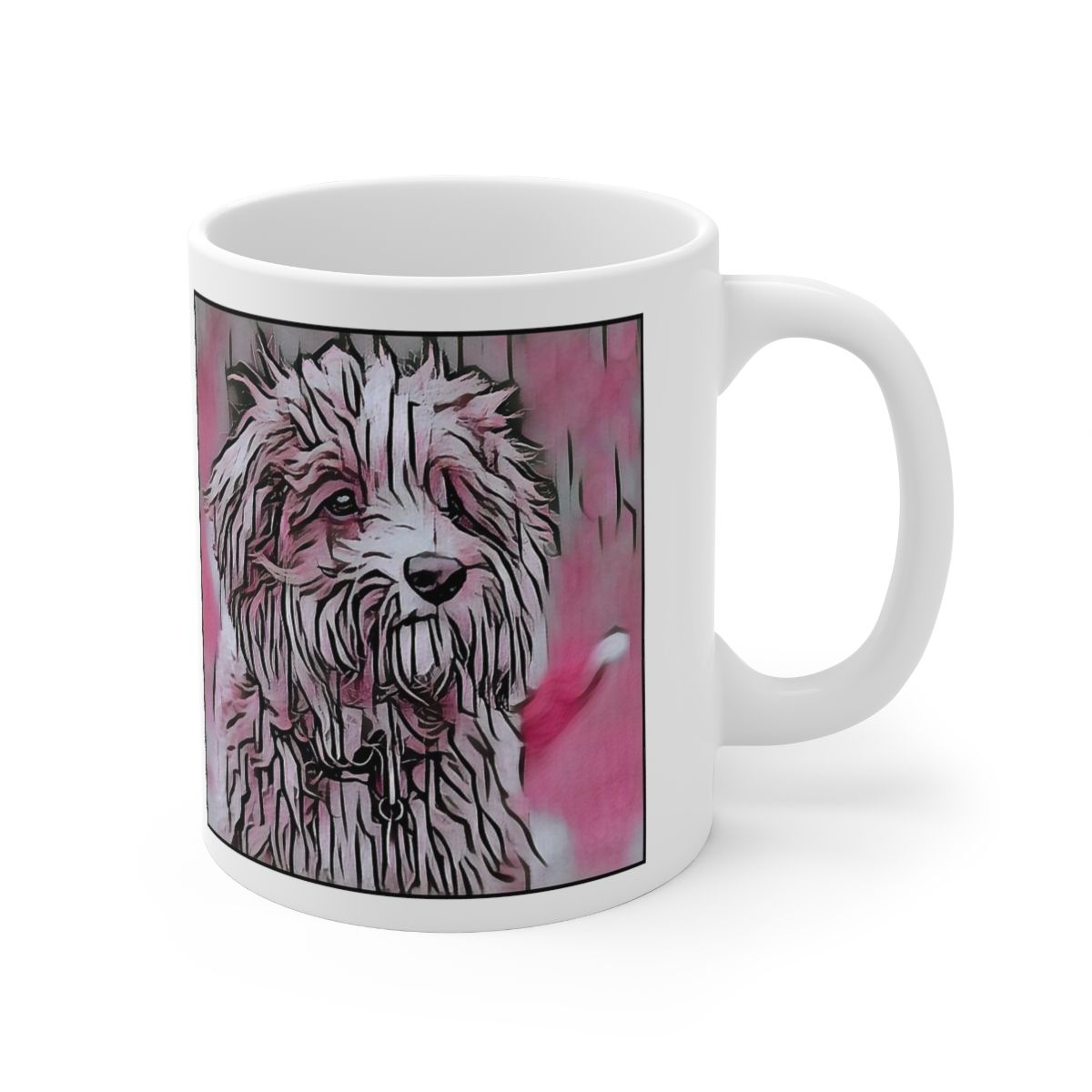Picture of Cavapoo-Comic Pink Mug