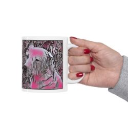 Picture of Central Asian Shepherd Dog-Comic Pink Mug