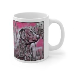 Picture of Chesapeake Retriever-Comic Pink Mug