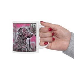 Picture of Chesapeake Retriever-Comic Pink Mug