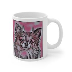 Picture of Chihuahua Long Hair-Comic Pink Mug