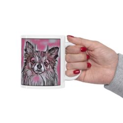 Picture of Chihuahua Long Hair-Comic Pink Mug