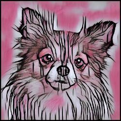 Picture of Chihuahua Long Hair-Comic Pink Mug