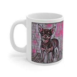 Picture of Chihuahua Smooth Coat-Comic Pink Mug