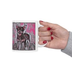 Picture of Chihuahua Smooth Coat-Comic Pink Mug