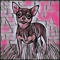 Picture of Chihuahua Smooth Coat-Comic Pink Mug