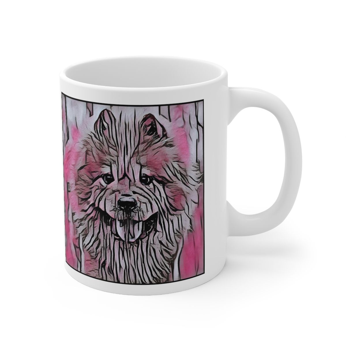 Picture of Chow Chow-Comic Pink Mug