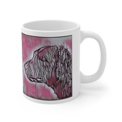 Picture of Curly Coated Retriever-Comic Pink Mug