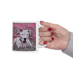 Picture of Dogo Argentino-Comic Pink Mug