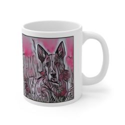 Picture of Dutch Shepherd-Comic Pink Mug