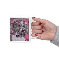 Picture of English Foxhound-Comic Pink Mug