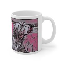Picture of English Setter-Comic Pink Mug
