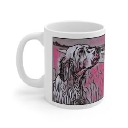 Picture of English Setter-Comic Pink Mug