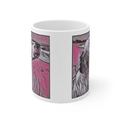 Picture of English Setter-Comic Pink Mug