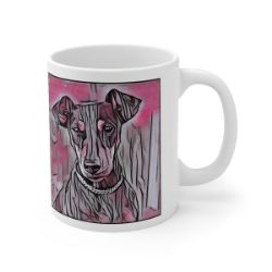Picture of German Pinscher-Comic Pink Mug
