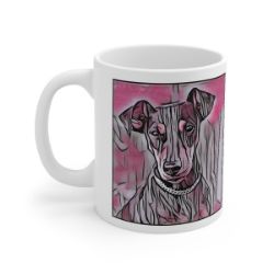Picture of German Pinscher-Comic Pink Mug