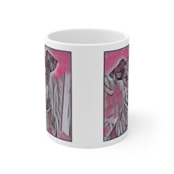 Picture of German Pinscher-Comic Pink Mug