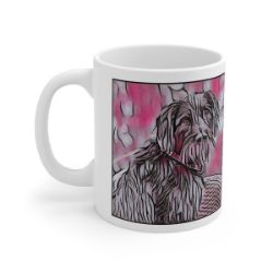 Picture of German Wirehaired Pointer-Comic Pink Mug