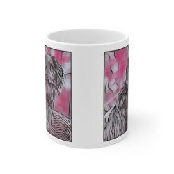 Picture of German Wirehaired Pointer-Comic Pink Mug