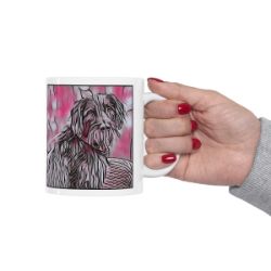 Picture of German Wirehaired Pointer-Comic Pink Mug