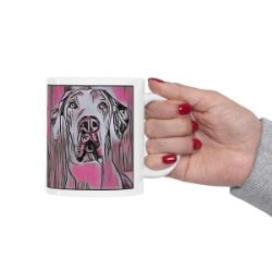 Picture of Great Dane-Comic Pink Mug