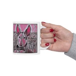 Picture of Ibizan Hound-Comic Pink Mug