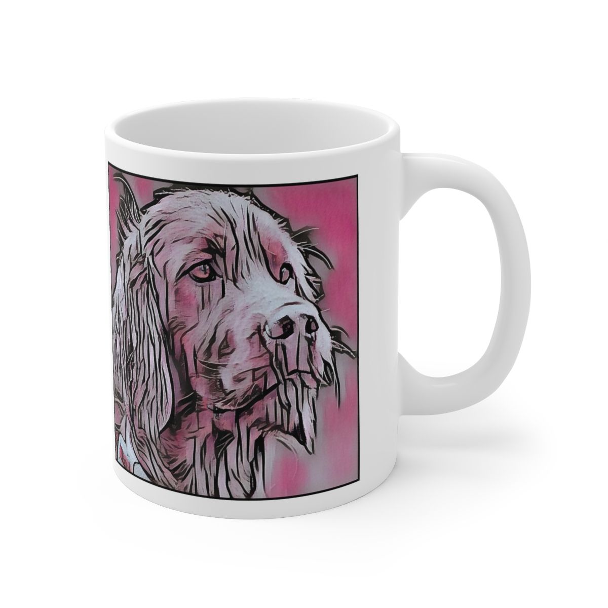 Picture of Irish Setter-Comic Pink Mug
