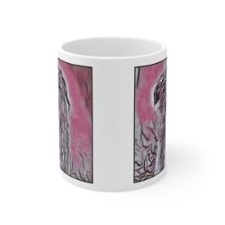 Picture of Irish Wolfhound-Comic Pink Mug
