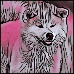 Picture of Japanese Akita Inu-Comic Pink Mug