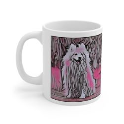 Picture of Japanese Spitz-Comic Pink Mug