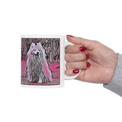 Picture of Japanese Spitz-Comic Pink Mug