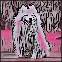 Picture of Japanese Spitz-Comic Pink Mug