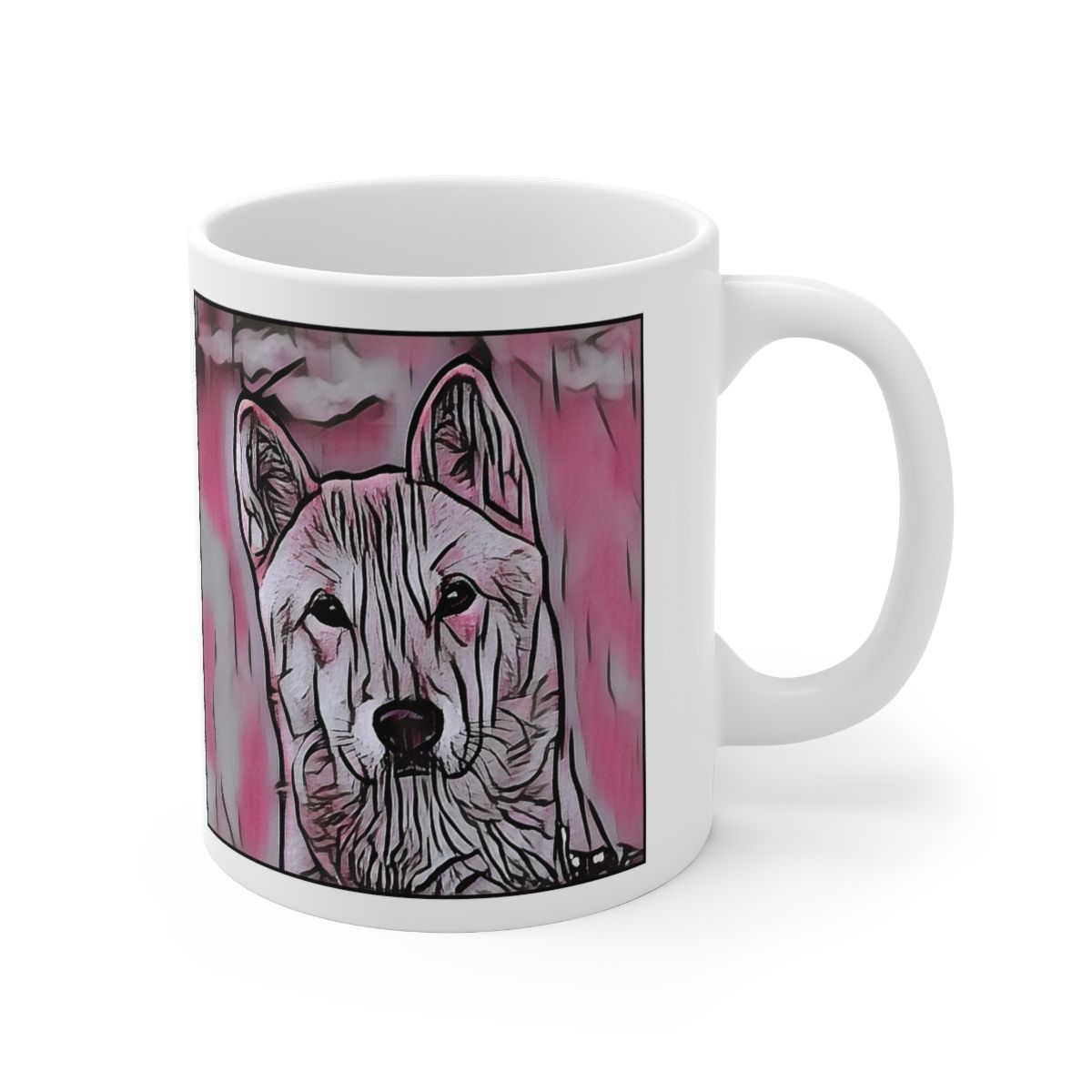 Picture of Jindo-Comic Pink Mug