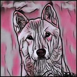 Picture of Jindo-Comic Pink Mug